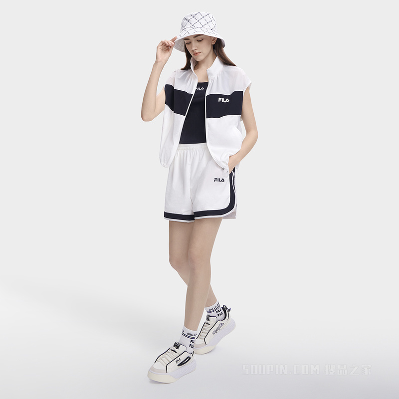 女子时尚休闲梭织马甲