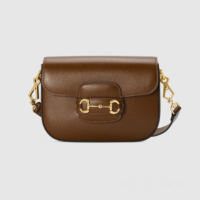 Gucci Horsebit 1955系列迷你手袋 棕色皮革