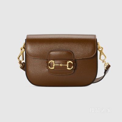 Gucci Horsebit 1955系列迷你手袋 棕色皮革