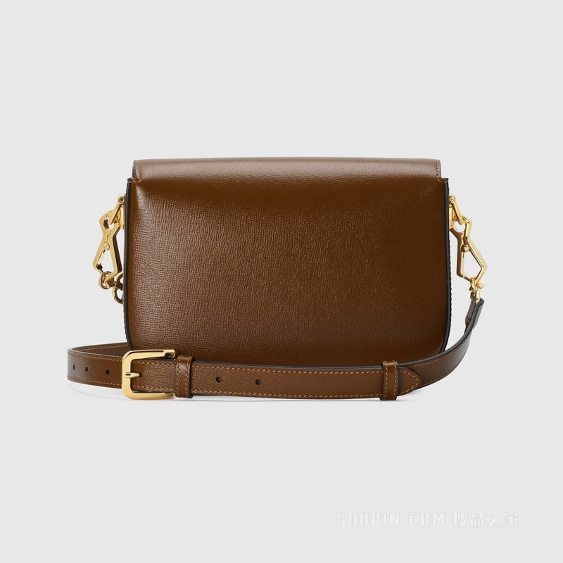 Gucci Horsebit 1955系列迷你手袋 棕色皮革
