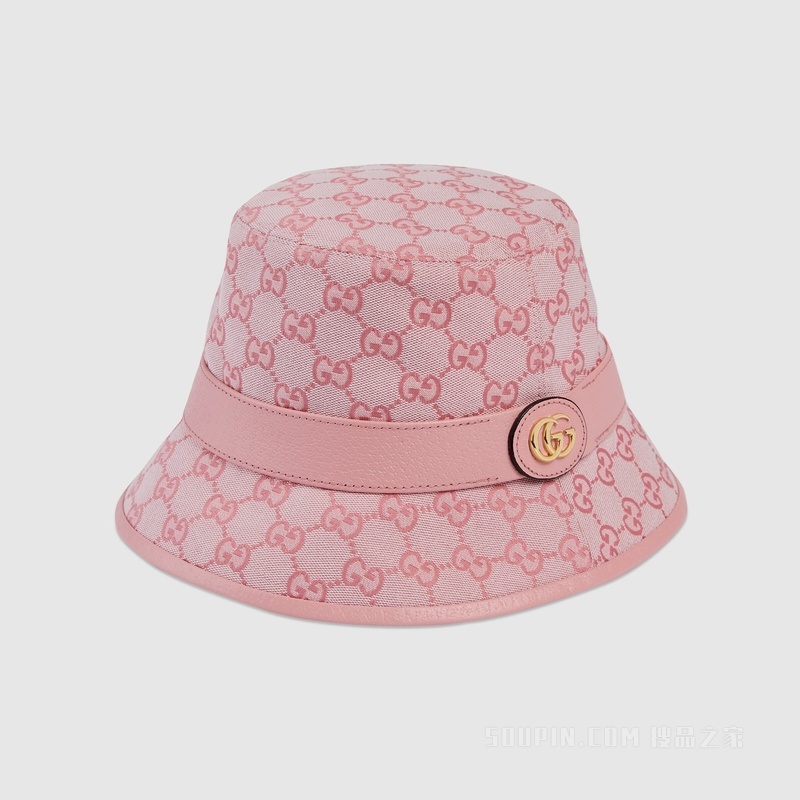 GG帆布渔夫帽 粉色