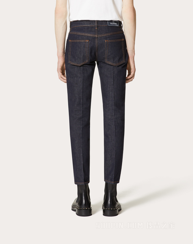 MAISON VALENTINO缝制标签牛仔裤
