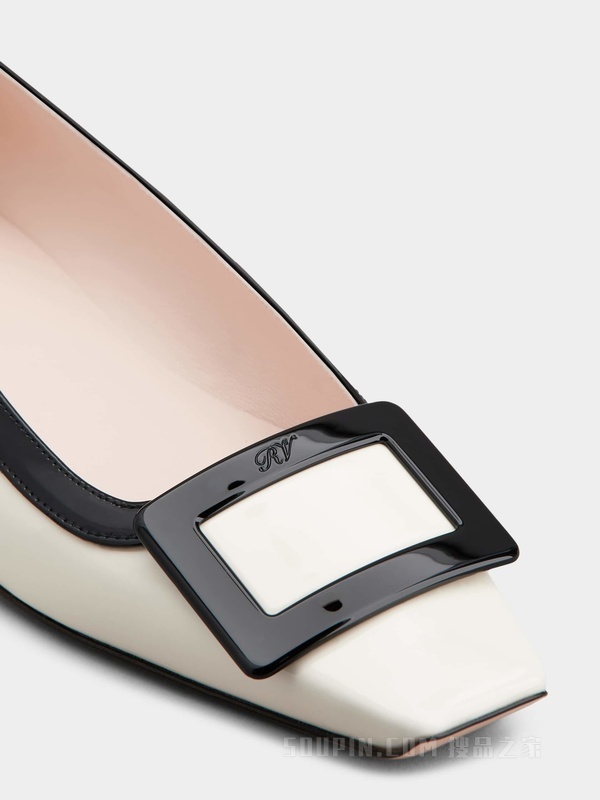 Belle Vivier Lacquered Buckle Pumps in Patent Leather 彩色