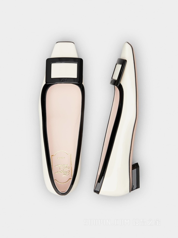 Belle Vivier Lacquered Buckle Pumps in Patent Leather 彩色