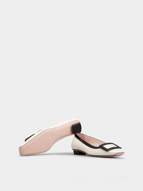 Belle Vivier Lacquered Buckle Pumps in Patent Leather 彩色