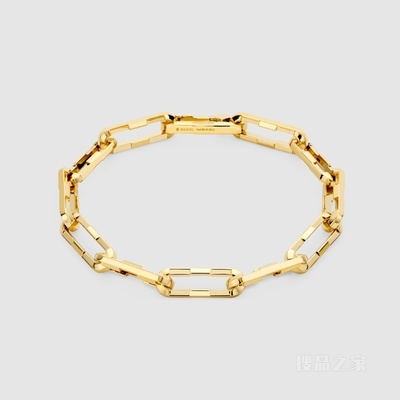 Gucci Link to Love系列宽手链 18K黄金