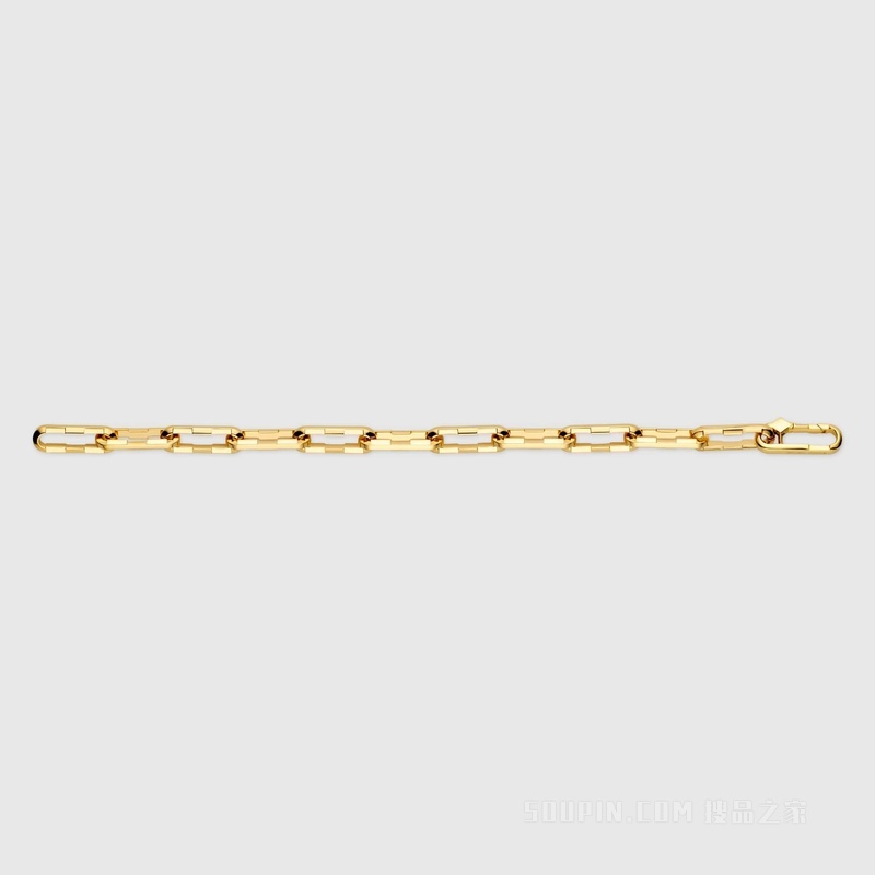 Gucci Link to Love系列宽手链 18K黄金