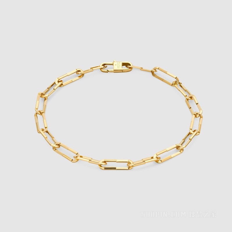 Gucci Link to Love系列手链 750黄金