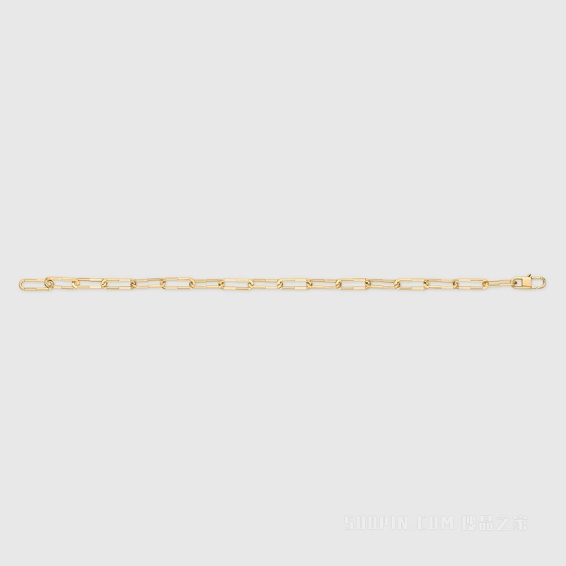 Gucci Link to Love系列手链 750黄金