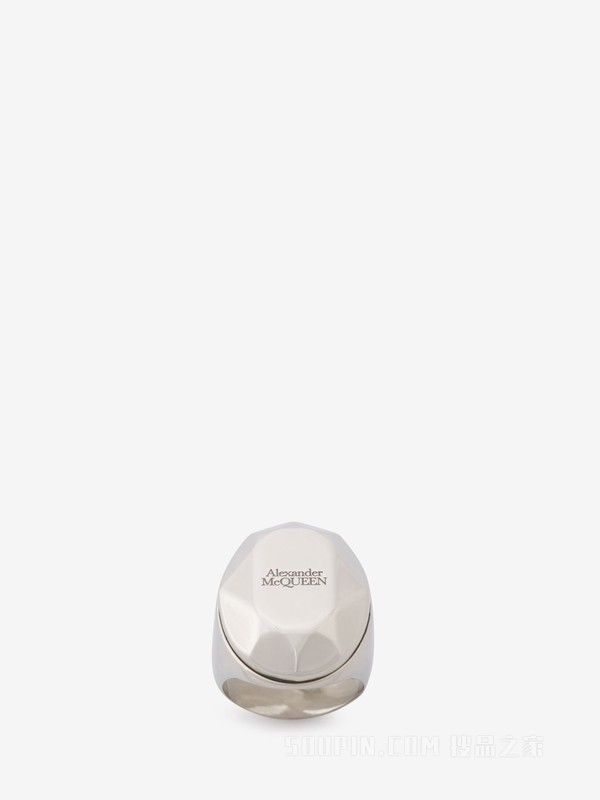 【美品】alexander mcqueen the faceted stone Alexander McQueen The Faceted Stone Ring | Gold | FARFETCH