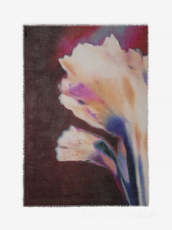 Luminous Flower Classic Skull丝巾