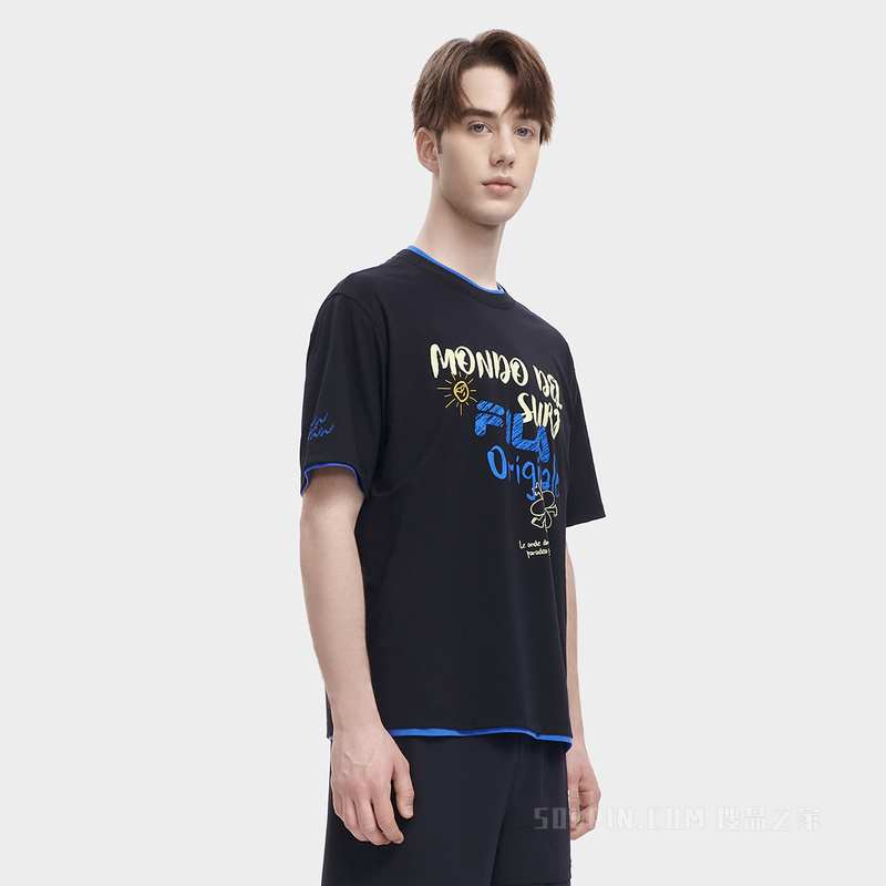 男子时尚休闲短袖T裇