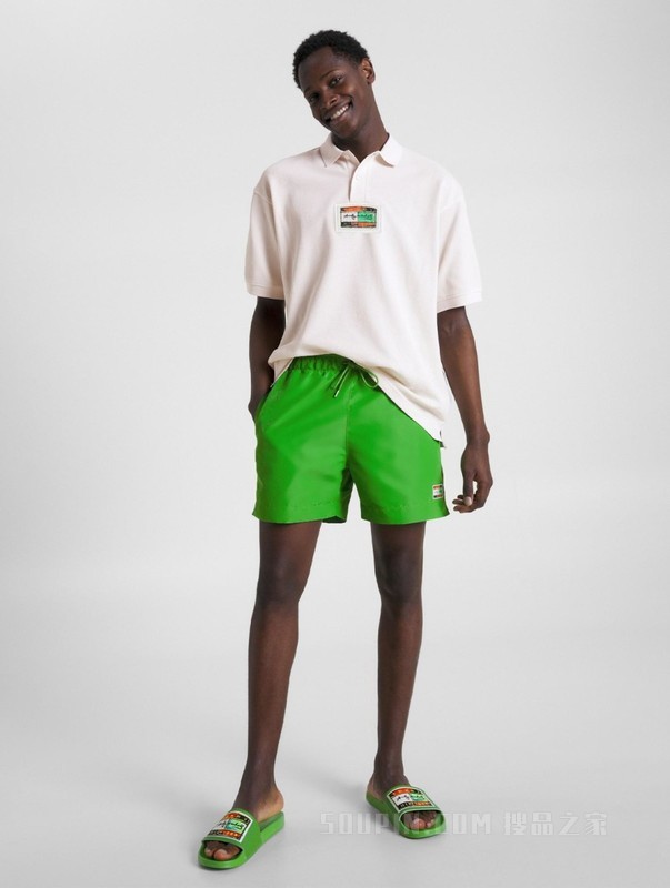 Andy Warhol23新款春夏男女纯棉贴布宽松短袖POLO衫31945