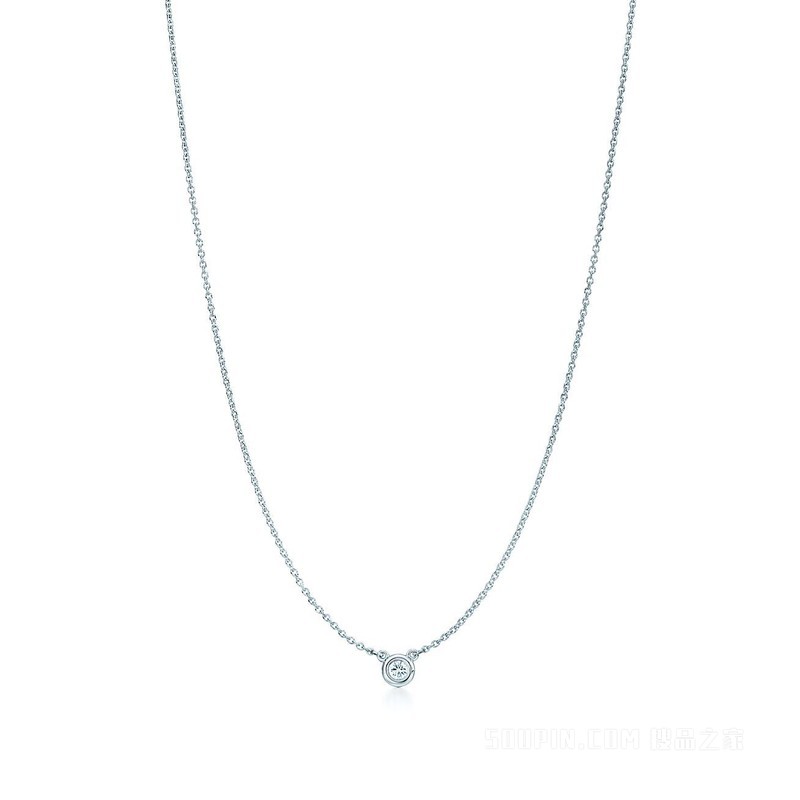 Elsa Peretti® 系列 Diamonds by the Yard™ 纯银单钻项链