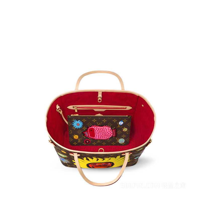 LV x YK NEVERFULL 中号手袋