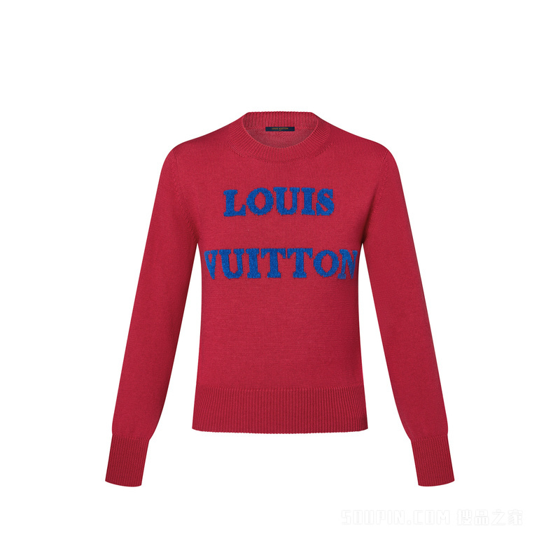 路易威登标识针织套头衫