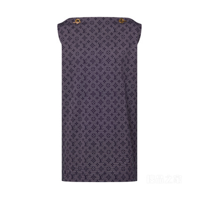 Inverted Mahina Monogram Chain Shoulder T-Shirt Dress