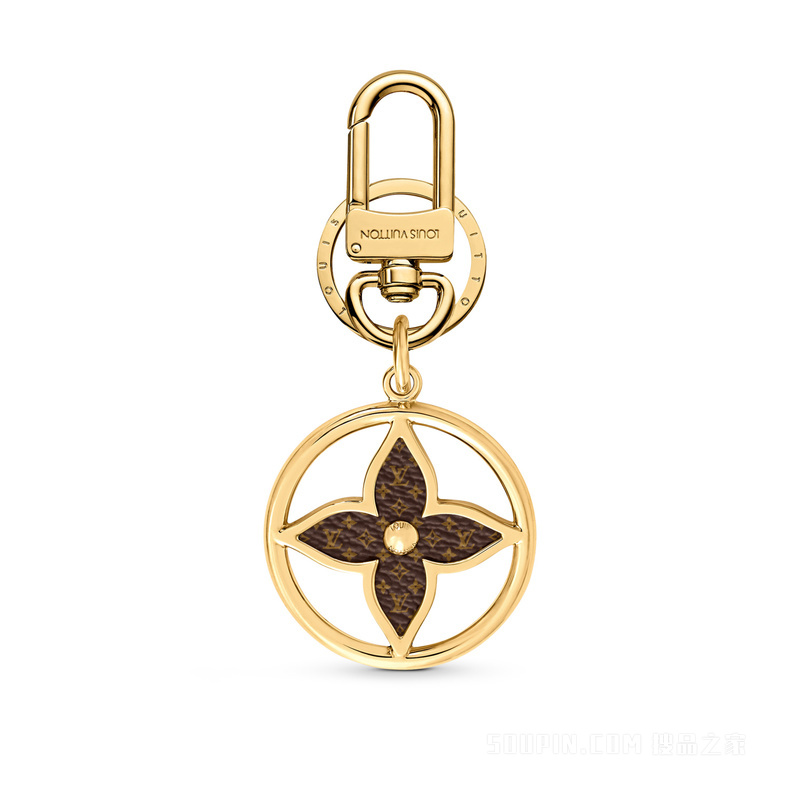 PUZZLE FLOWER MONOGRAM 钥匙扣