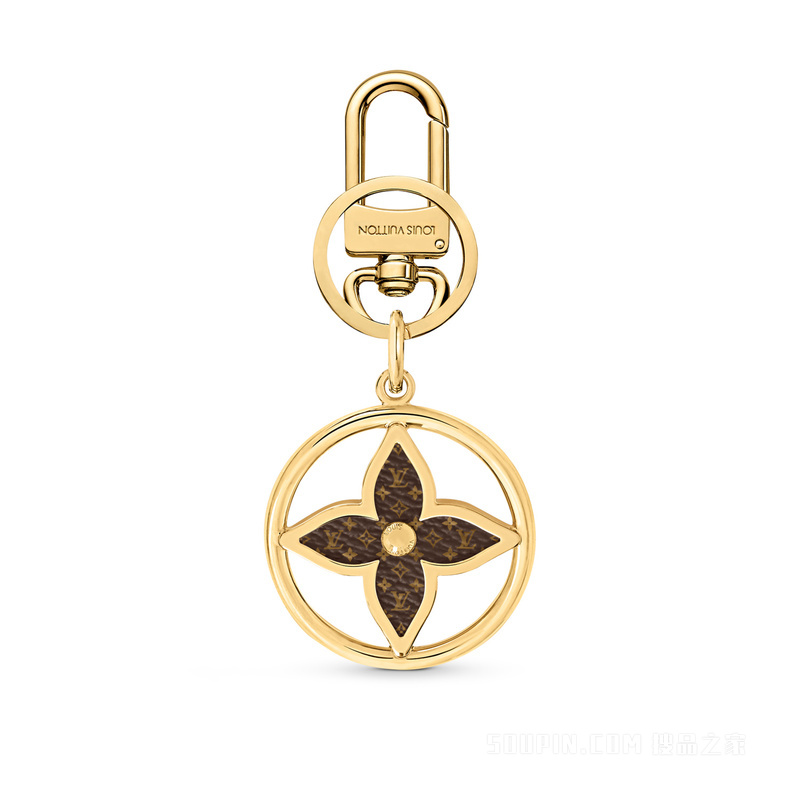 PUZZLE FLOWER MONOGRAM 钥匙扣