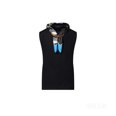 Monogram Wave Scarf Sleeveless T-shirt 