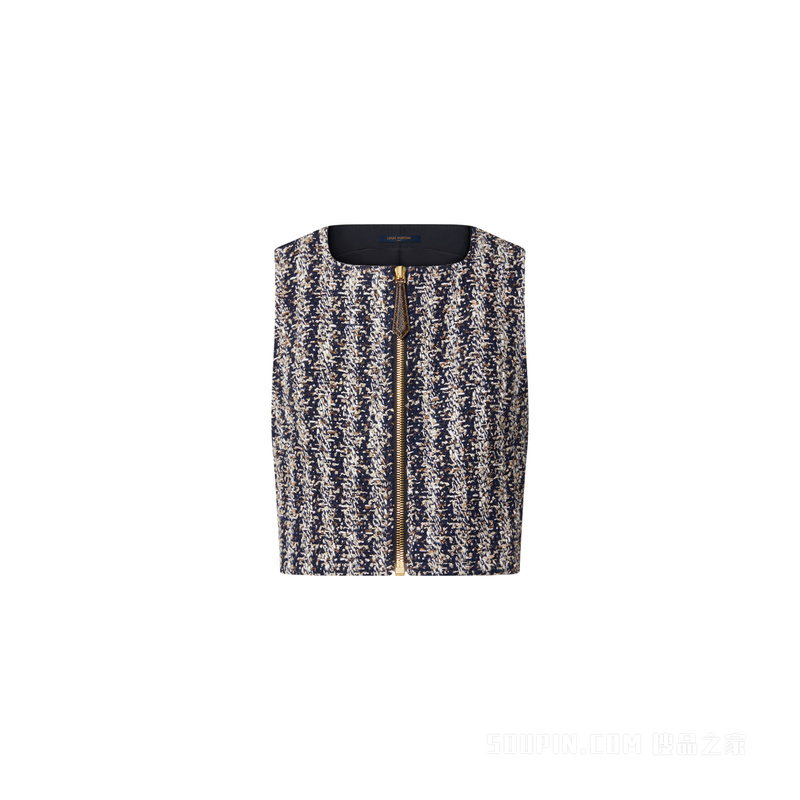 Lurex Tweed Front Top