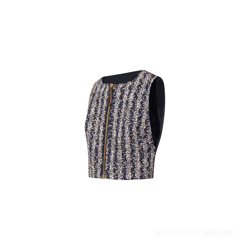 Lurex Tweed Front Top