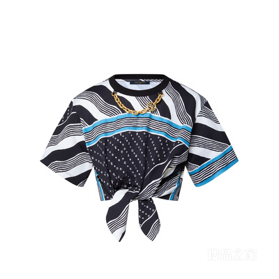 Monogram Wave Self-Tie T-Shirt 