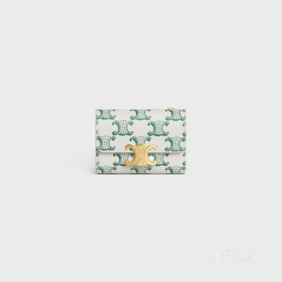 TRIOMPHE标志印花短款钱包 24487