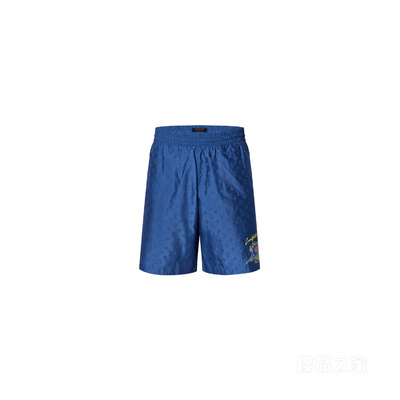 LV x YK MONOGRAM 面孔图案沙滩短裤