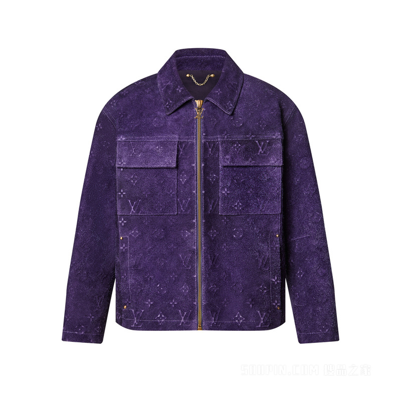 MONOGRAM 压纹绒面工装夹克