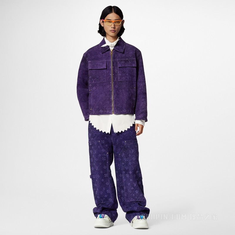 MONOGRAM 压纹绒面工装夹克