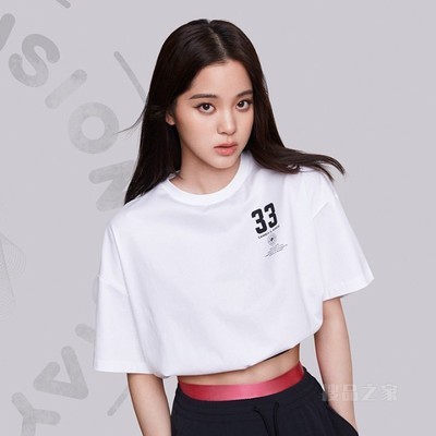 欧阳娜娜同款女子潮流运动超宽松短袖T裇