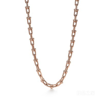 Tiffany HardWear 系列 18K 玫瑰金中号链环项链