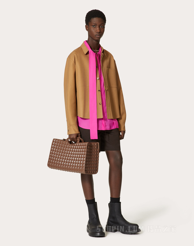 轻质棉衬衫式夹克