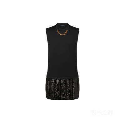Sequin Panel T-Shirt Dress