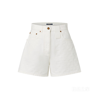 Monogram Jacquard Denim Shorts