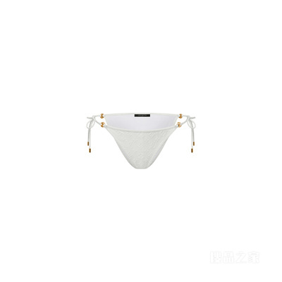 Monogram Jacquard Self-Tie Bikini Bottoms