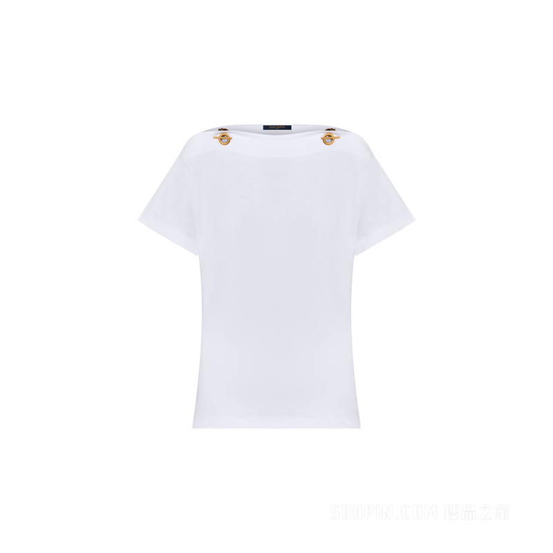 Chain Shoulder T-Shirt