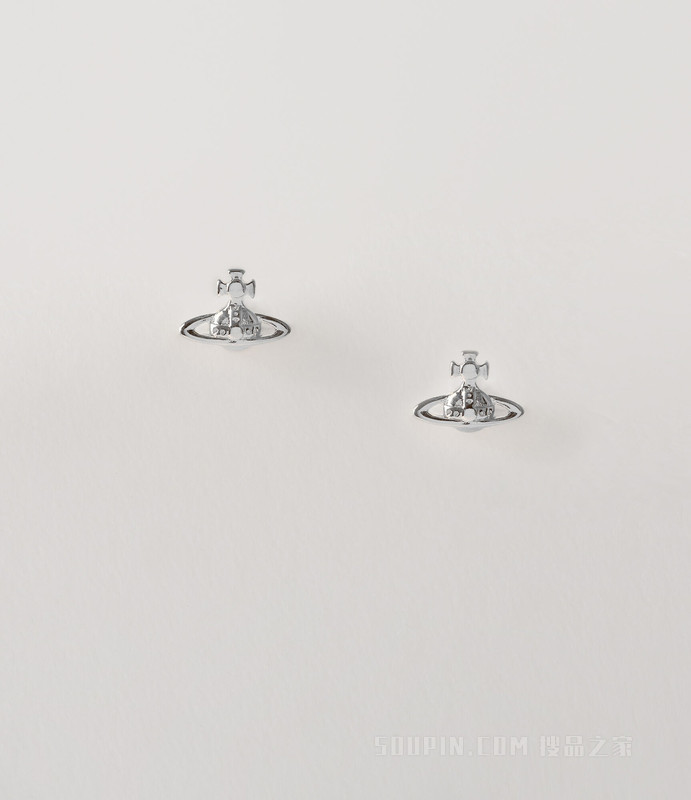 Lorelei Stud Earrings Silver Tone