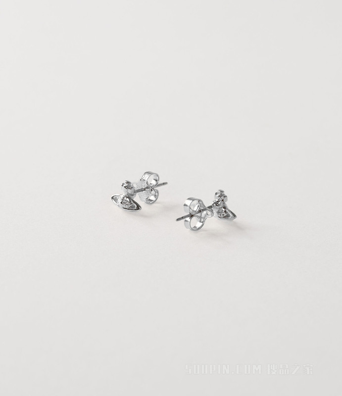 Lorelei Stud Earrings Silver Tone