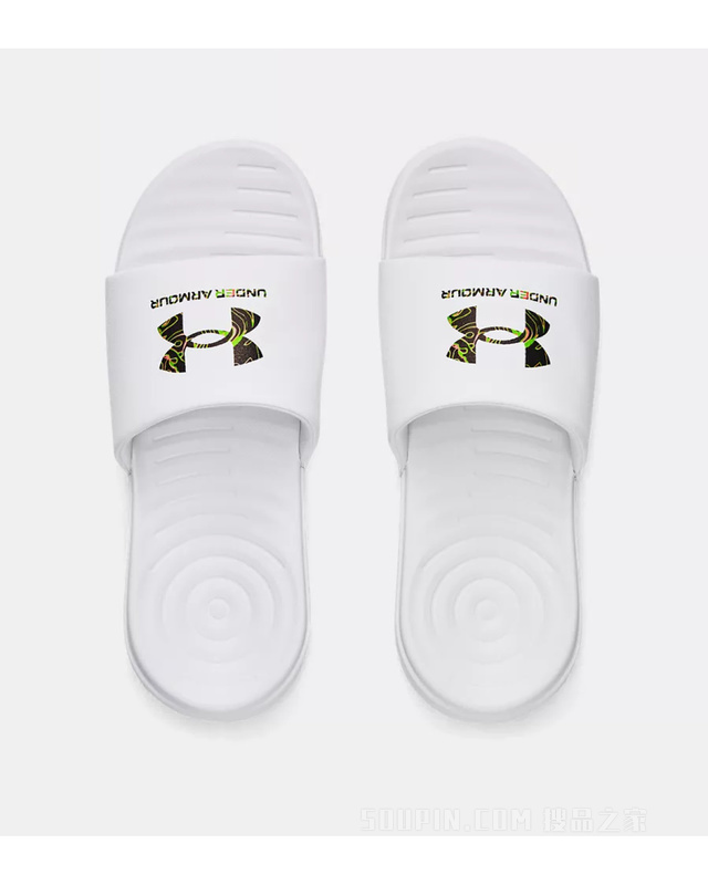 男士UA Ansa Graphic Logo拖鞋