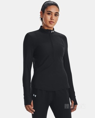 女士UA Qualifier 1/2拉链运动上衣