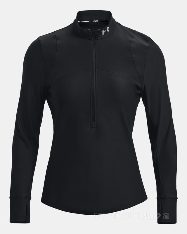女士UA Qualifier 1/2拉链运动上衣