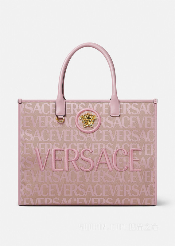 Versace Allover大号托特包