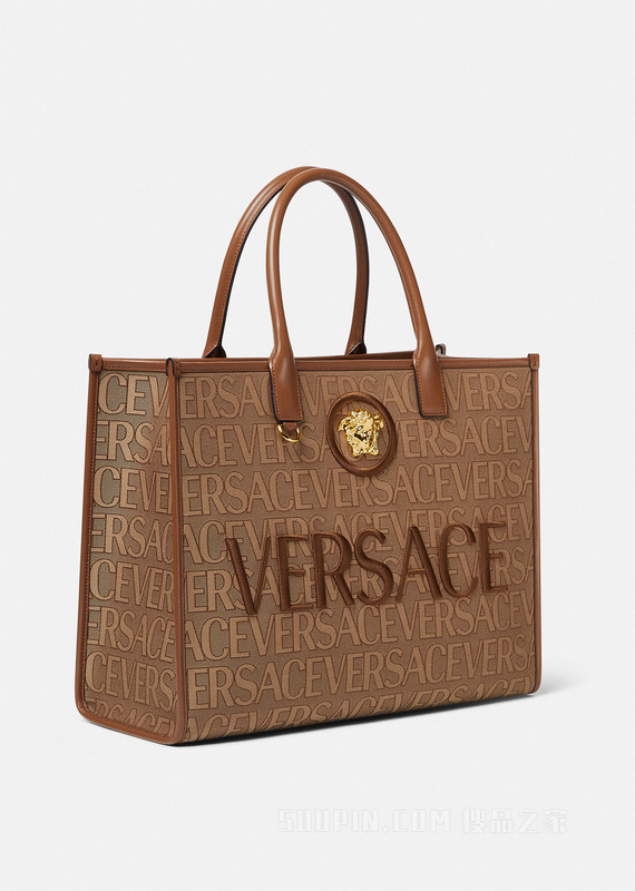 Versace Allover大号托特包