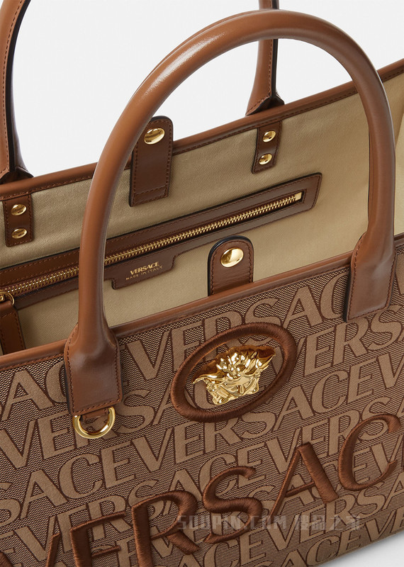 Versace Allover大号托特包