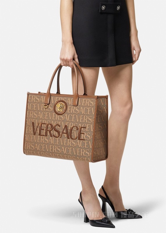 Versace Allover大号托特包