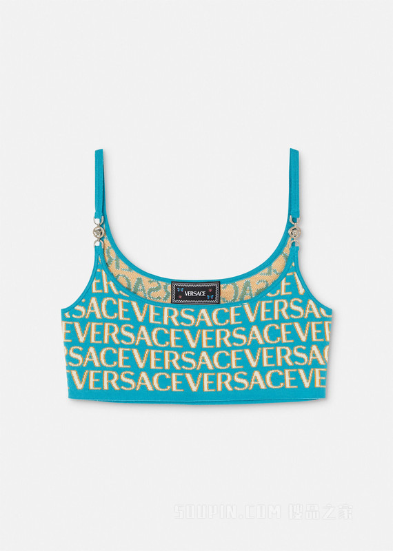 Versace Allover针织短上衣