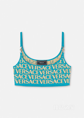 Versace Allover针织短上衣