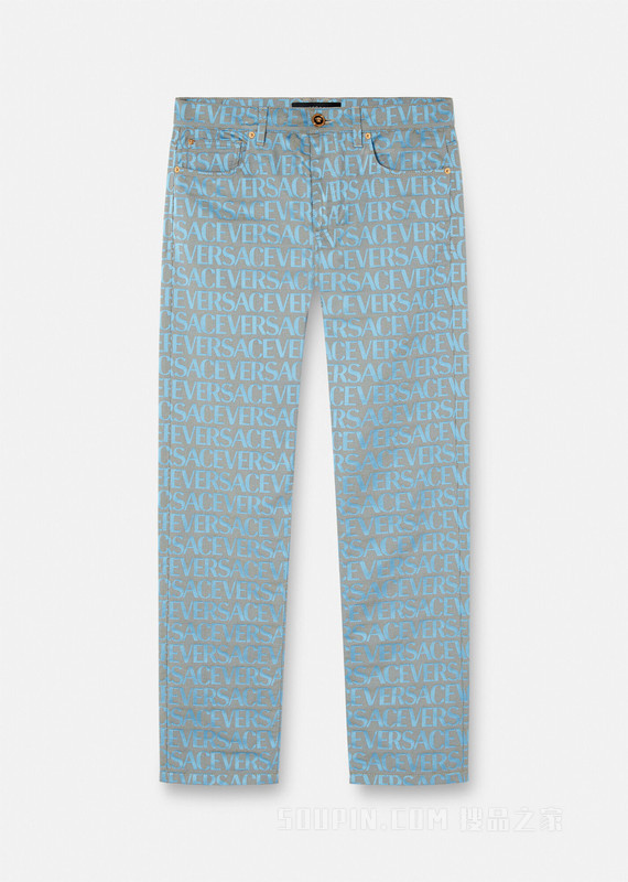Versace Allover牛仔裤